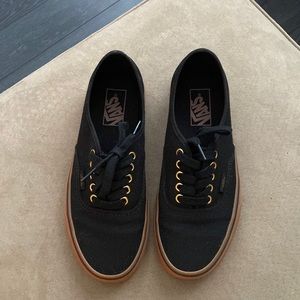 Black gum sole Vans
